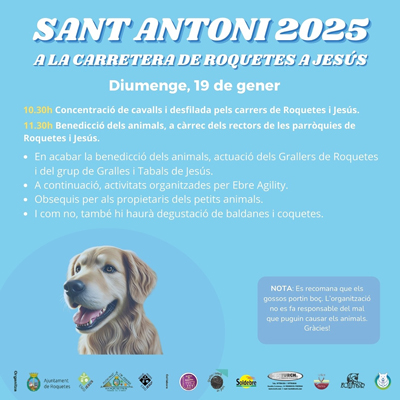 Festa de Sant Antoni - Jesús i Roquetes 2025