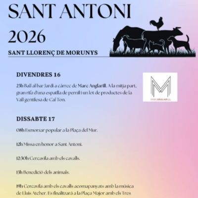 Festa de Sant Antoni a Sant Llorenç de Morunys 2026, Festa de Sant Antoni a Sant Llorenç de Morunys, Sant Llorenç de Morunys, 2026, 