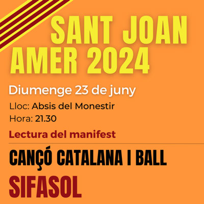 Revetlla de Sant Joan a Amer 2024