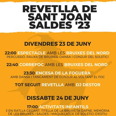 Revetlla de Sant Joan a Saldes 2023