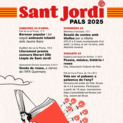 Sant Jordi - Pals 2025