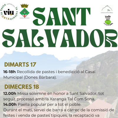 Festa de San Salvador - Horta de Sant Joan 2026