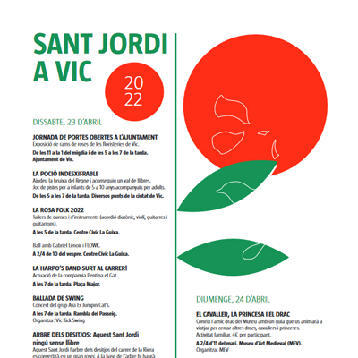 Diada de Sant Jordi a Vic