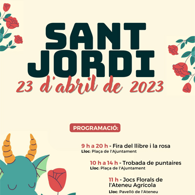 Diada de Sant Jordi a Sant Sadurní d'Anoia