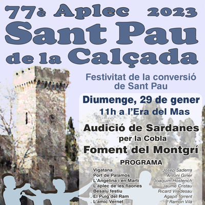 77è Aplec de Sant Pau de la Calçada, Sant Pau de la Calçada, Figueres, 2023