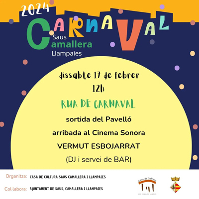 Carnaval de Saus, Camallera i Llampaies, 2024