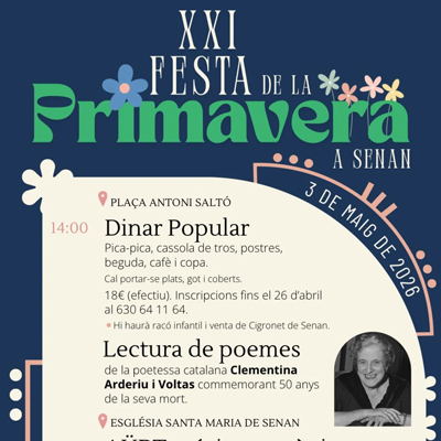 Festa de la Primavera de Senan, 2026