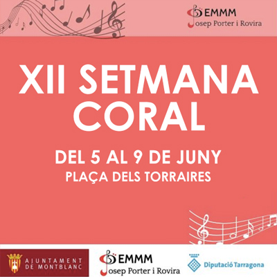 XII Setmana Coral de l'escola de música Josep Porter i Rovira de Montblanc, 2023