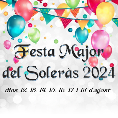 Festa Major del Soleràs, 2024