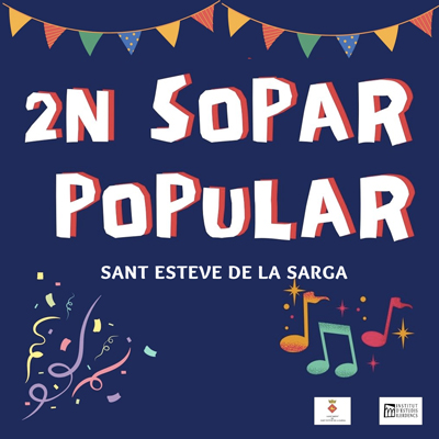 Sopar Popular a Sant Esteve de la Sarga, 2023