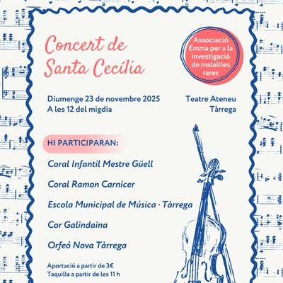 Concert de Santa Cecília a Tàrrega, 2025