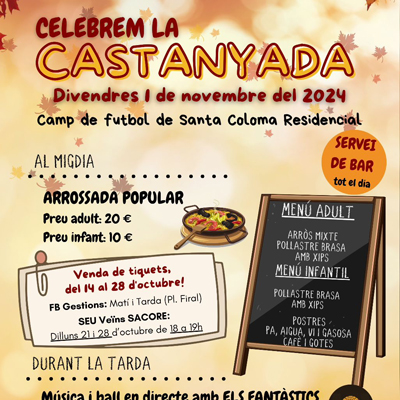 Festa de la Castanyada a Santa Coloma Residencial, Santa Coloma de Farners, 2024