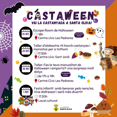 Castaween a Santa Oliva, Castanyada i Halloween, 2024