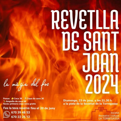 Revetlla de Sant Joan a la Torregassa, Sant Jaume dels Domenys, 2024