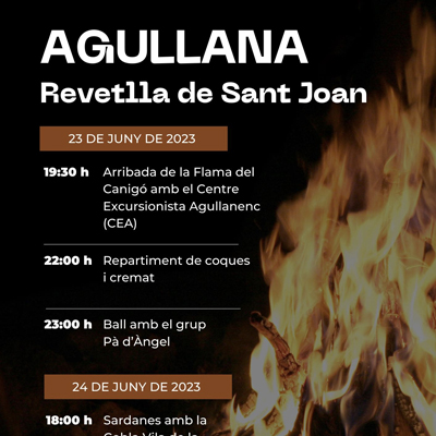 Revetlla de Sant Joan a Agullana, 2023