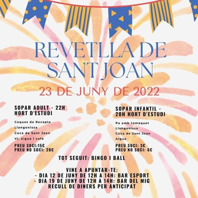 Revetlla de Sant Joan a Aiguamúrcia, 2022