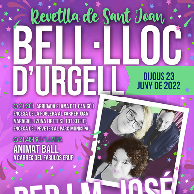 Revetlla de Sant Joan de Bell-lloc d'Urgell, 2022