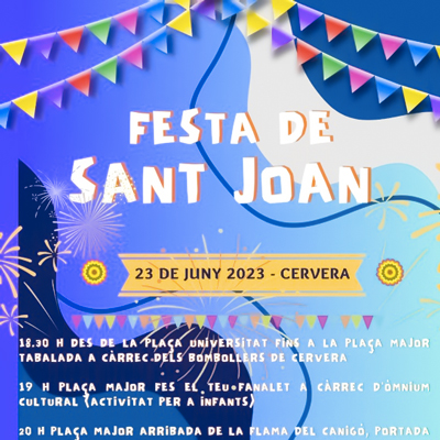 Revetlla de Sant Joan a Cervera, 2023