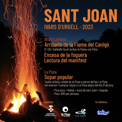 Revetlla de Sant Joan a Ivars d'Urgell, 2023