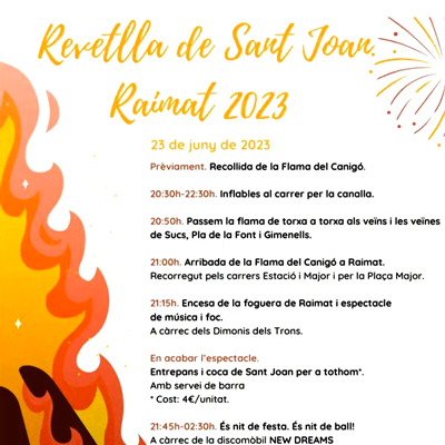 Revetlla de Sant Joan a Raimat, 2023