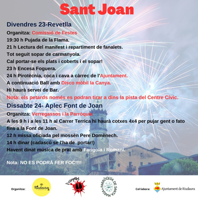 Sant Joan i Aplec Font de Joan a Riudaura, 2023