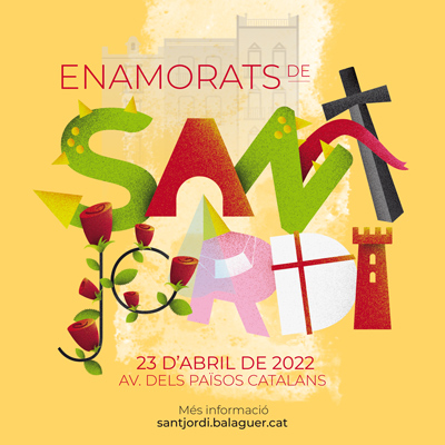 Diada de Sant Jordi a Balaguer, 2022