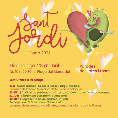 Diada de Sant Jordi a Balaguer, 2023