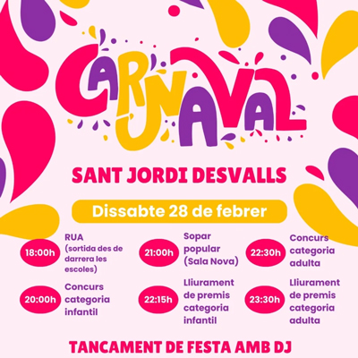 Carnaval a Sant Jordi Desvalls, 2026