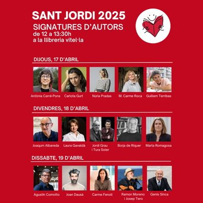 Prèvia de Sant Jordi a la Llibreria Vitel·la, L'Escala, 2025