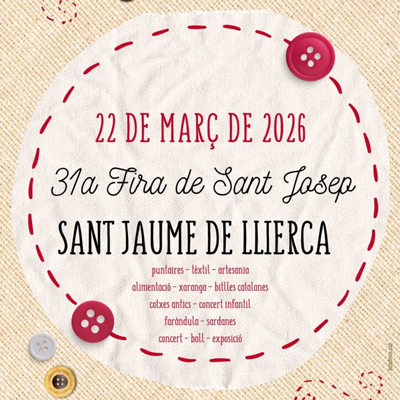 Fira de Sant Josep de Sant Jaume de Llierca, 2026