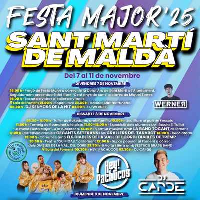 Festa Major de Sant Martí de Maldà, 2025