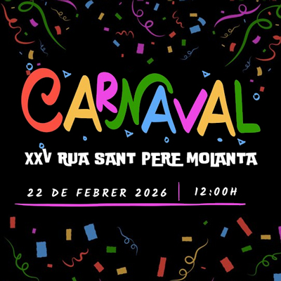 Rua de Carnaval a Sant Pere Molanta, Olèrdola, 2026