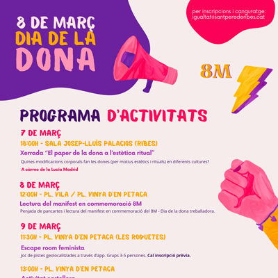 8M, Dia internacional de les Dones a Sant Pere de Ribes, 2024