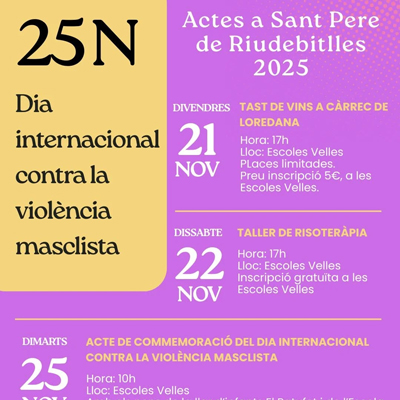 25N a Sant Pere de Riudebitlles, 2025