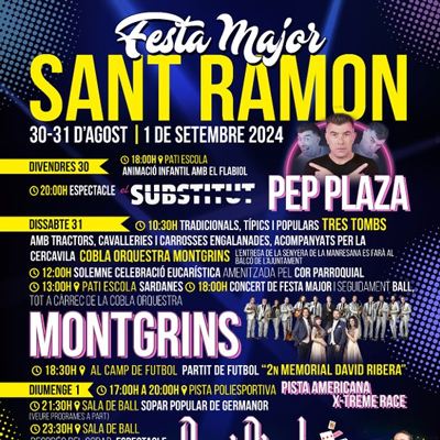 Festa Major de Sant Ramon, 2024