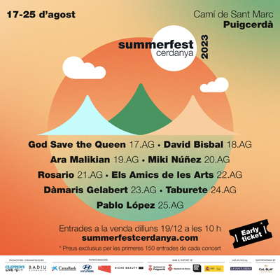 SummerFest Cerdanya, Puigcerdà, Cerdanya, 2023