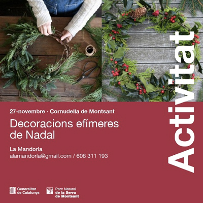 Decoracions efímeres de Nadal, Parc Natural de Montsant, 2022