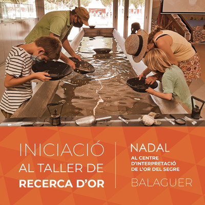 Taller Iniciació a la recerca d'or, Centre d'Interpretació de l'Or del Segre, Balaguer