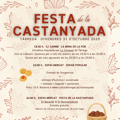 Festa de la Castanyada a Tàrrega, 2025