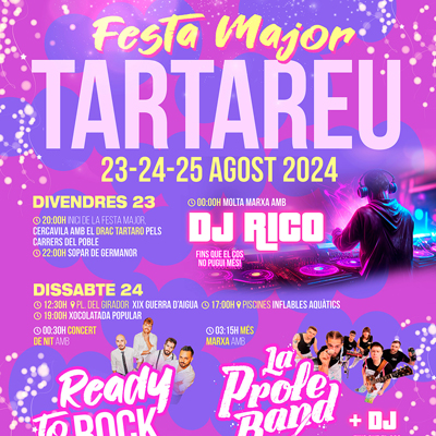 Festa Major de Tartareu, 2024