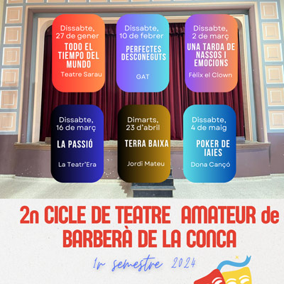 Cicle de Teatre Amateur de Barberà de la Conca, 2024