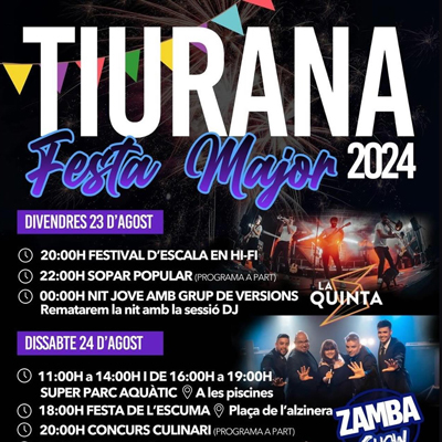 Festa Major de Tiurana, 2024