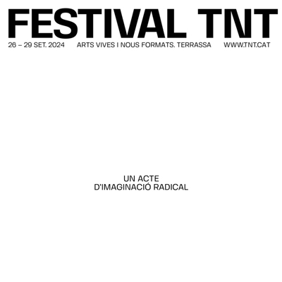 Festival TNT - Terrassa Noves Tendències