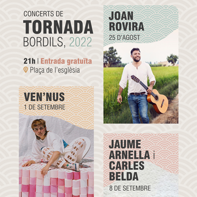 Concerts de Tornada, Bordils, 2022