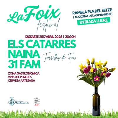 La Foix Festival, Torrelles de Foix, 2026