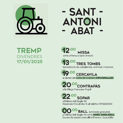 Festa de Sant Antoni a Tremp, 2025