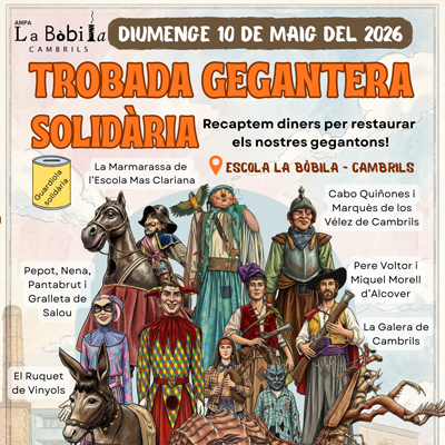 Trobada Gegantera Solidària a Cambrils, AMPA de l'Escola La Bòbila de Cambrils, 2026