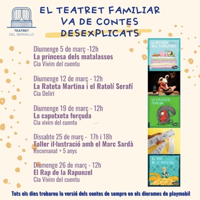 El Teatret Familiar va de Contes Desexplicats, Teatret del Serrallo, Tarragona, 2023
