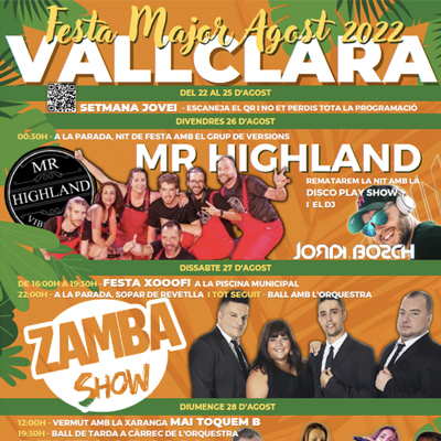 Festa Major de Vallclara, 2022