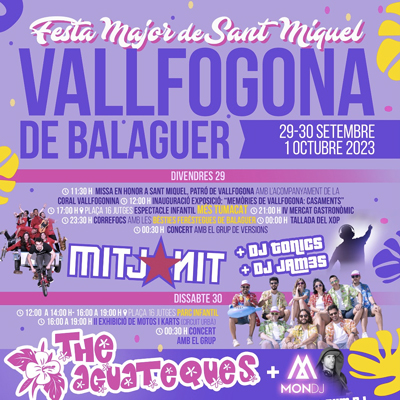 Festa Major de Vallfogona de Balaguer, 2023